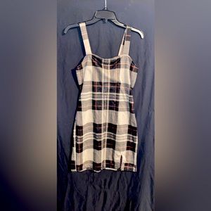 Tan plaid dress